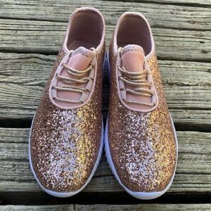 Glitter Sneakers (Rose Gold)